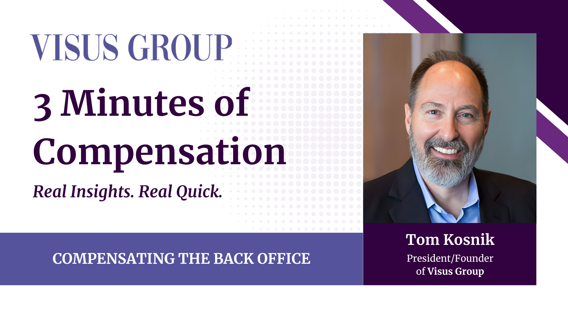 Compensating the Back Office | Visus Group